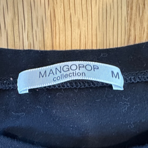 Mangopop | Women’s Black Long Sleeve Bodysuit - Picture 2 of 13